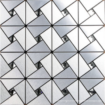 Glass mix aluminum mix stone mosaic tile